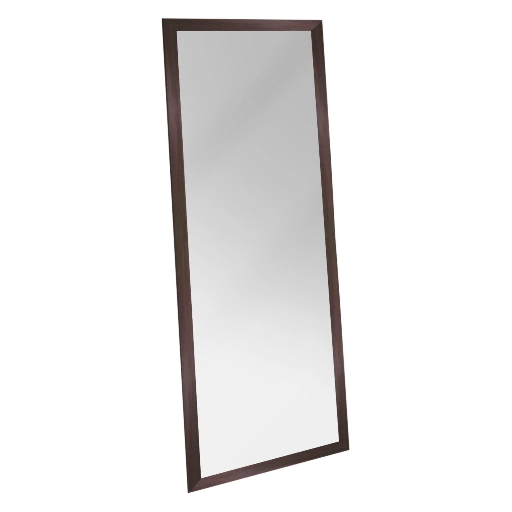 Carimate, Specchio Forma Rettangolare, 40x105h cm Marrone Noce