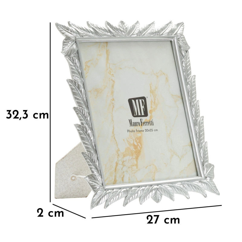 Cornice Leavy Silver cm 27x2x32,3 (misura Interna cm 20x25)