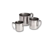 Bicchiere da cucina in metallo con manico rivadossi 8 cm