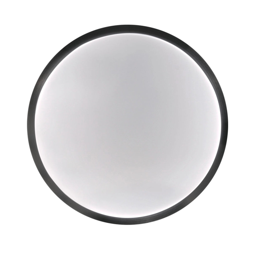 Plafoniera Benedykt rotonda nera 33cm 2xE27 20W Polux