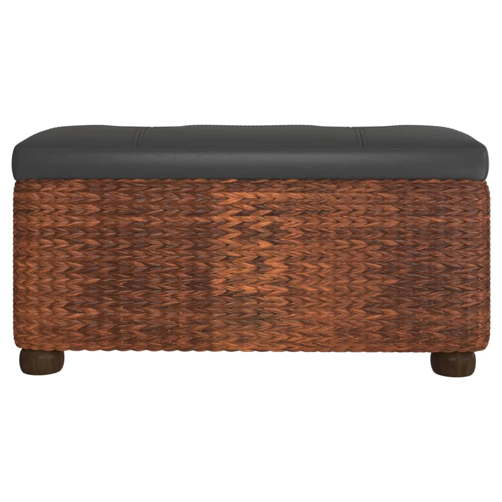 Panca contenitore con cuscino 69 cm design a conocchia marrone 02_0010947