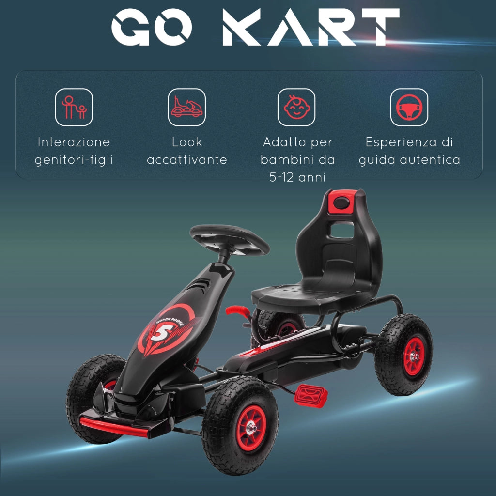 Go Kart a Pedali per Bambini ¨C Minimal ¨C Rosso