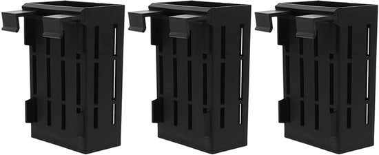 Supporto per piante acquatiche da parete, 3 pezzi, ABS, per spessori di vetro 4-10 mm, per piante acquatiche, design elegante, supporto per piante
