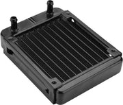Raffreddatore di liquido per CPU computer da 120 mm - corpo raffreddatore a 10 canali - nero.