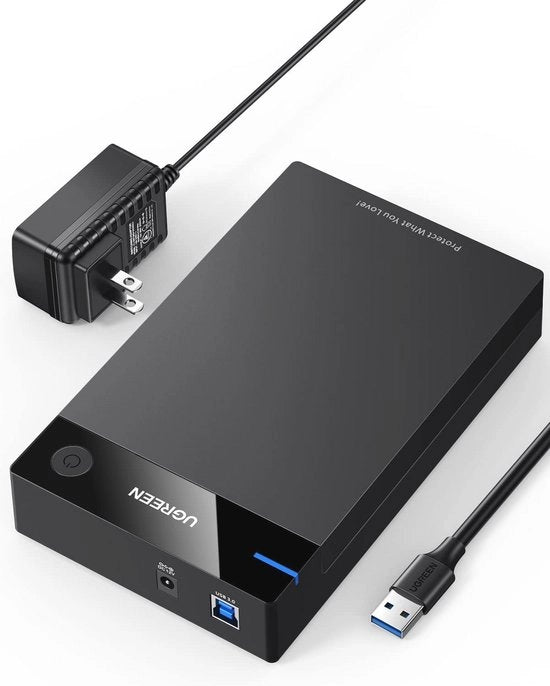Adattatore USB 3.0 a SATA con UASP 5Gbps e alimentazione extra per disco rigido 3,5 pollici