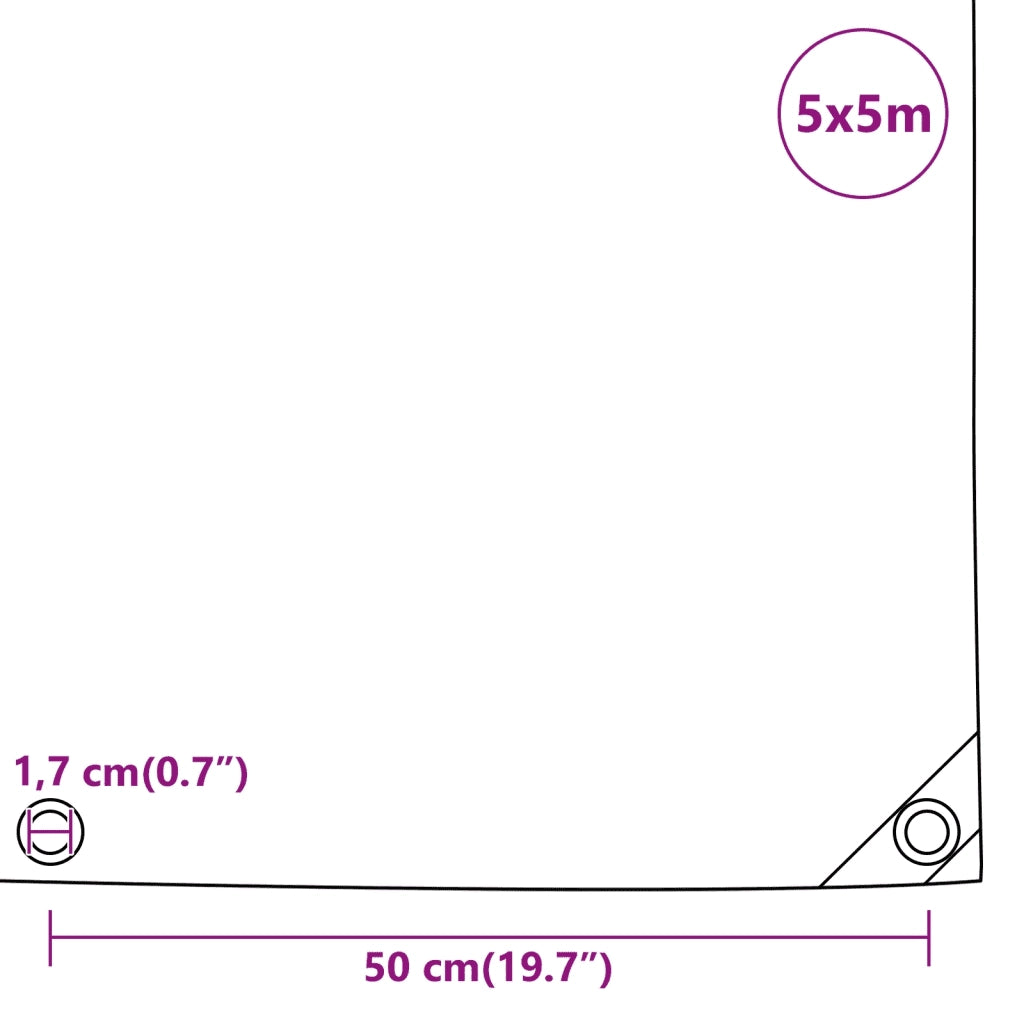 Telone Blu 5x5 m 650 g/m² 156062