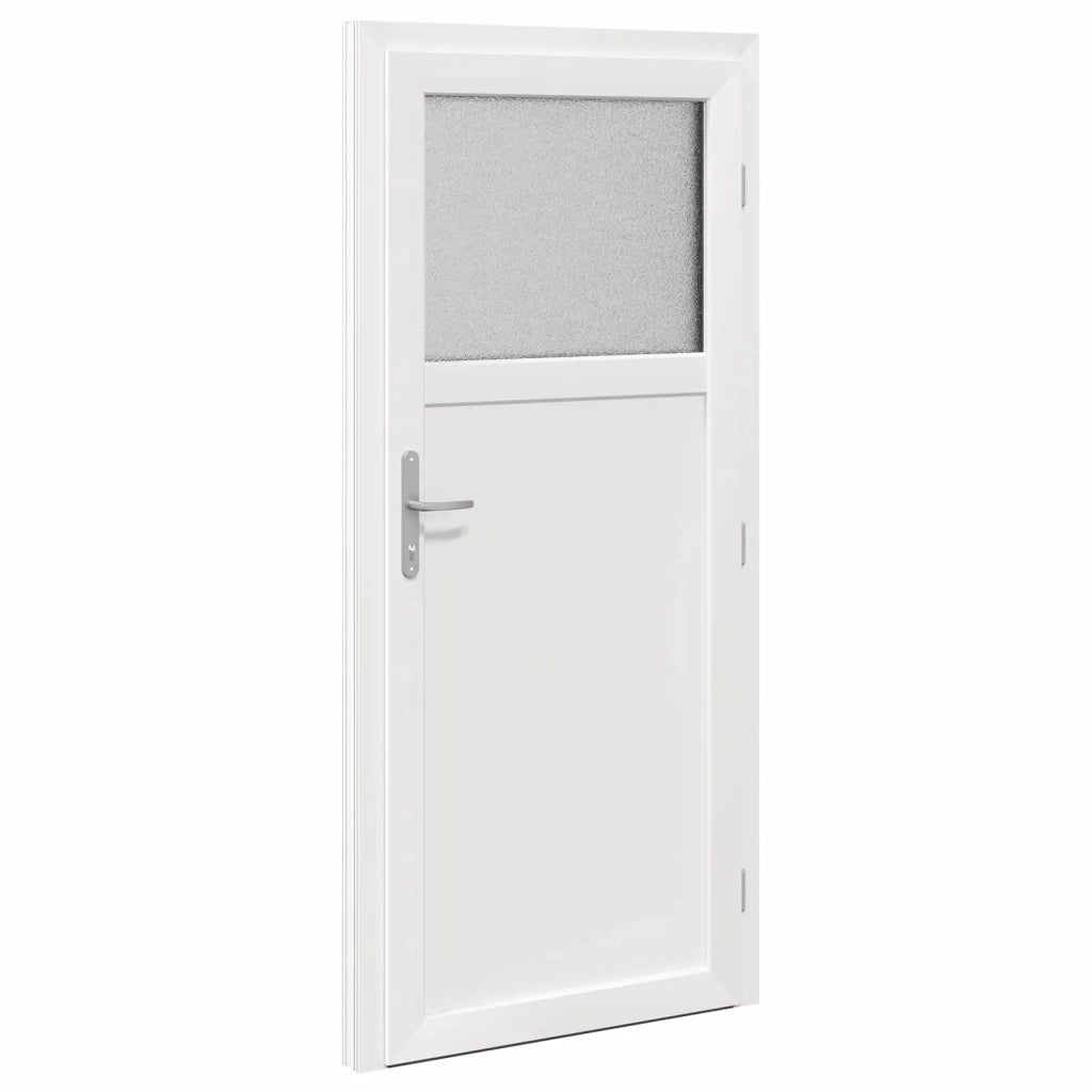 Porta d'ingresso laterale Antracite 88 x 198 cm PVC 3445754