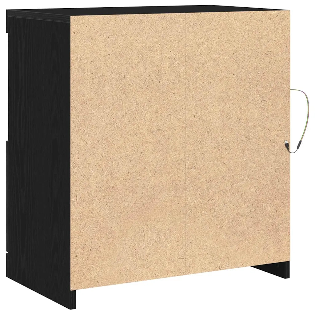 Madia LED Nero 60,5 x 37 x 67 cm Legno multistrato 863014