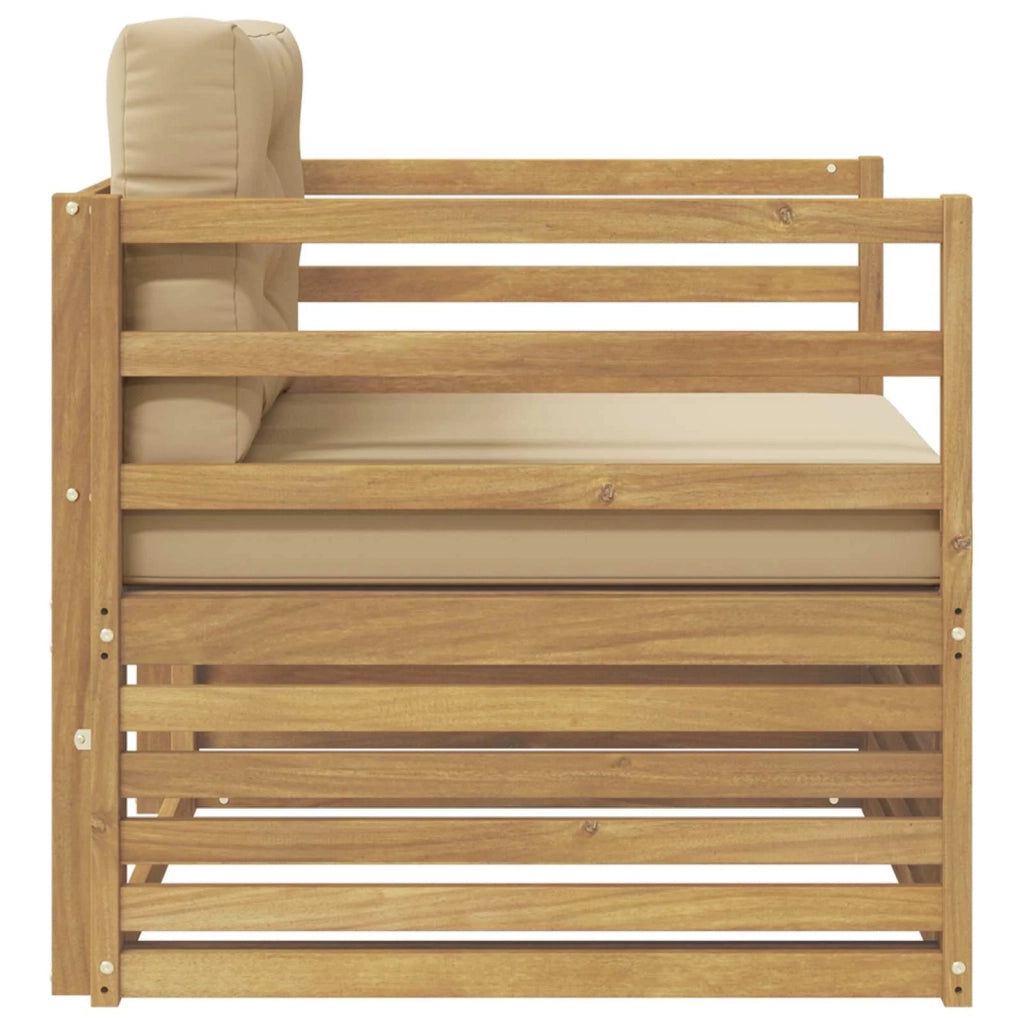 Divano da esterno Bianco e Beige 3439120