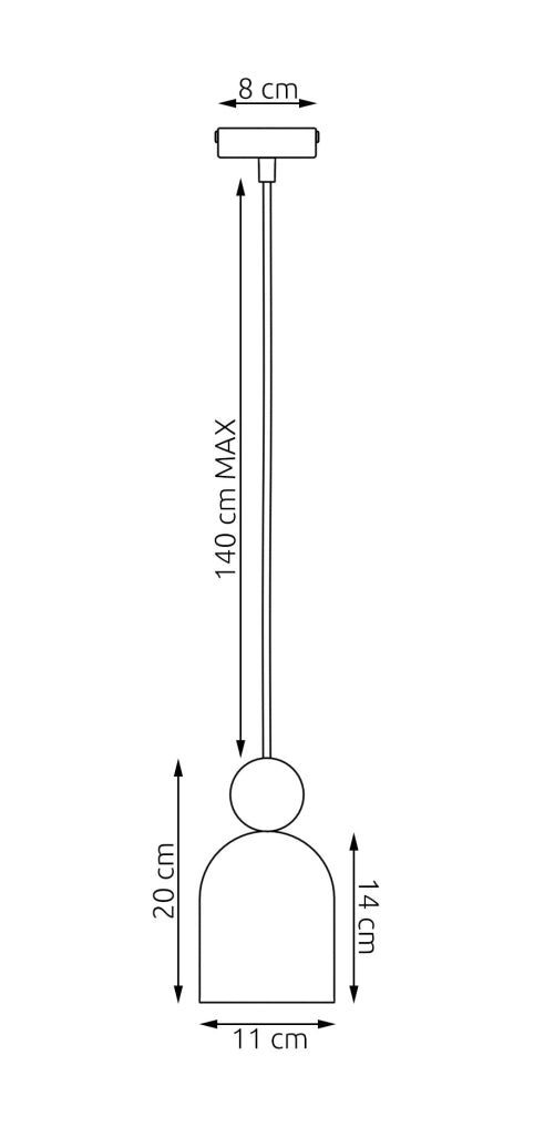 Lampada a sospensione MESI beige legno 1xGU10 Emibig