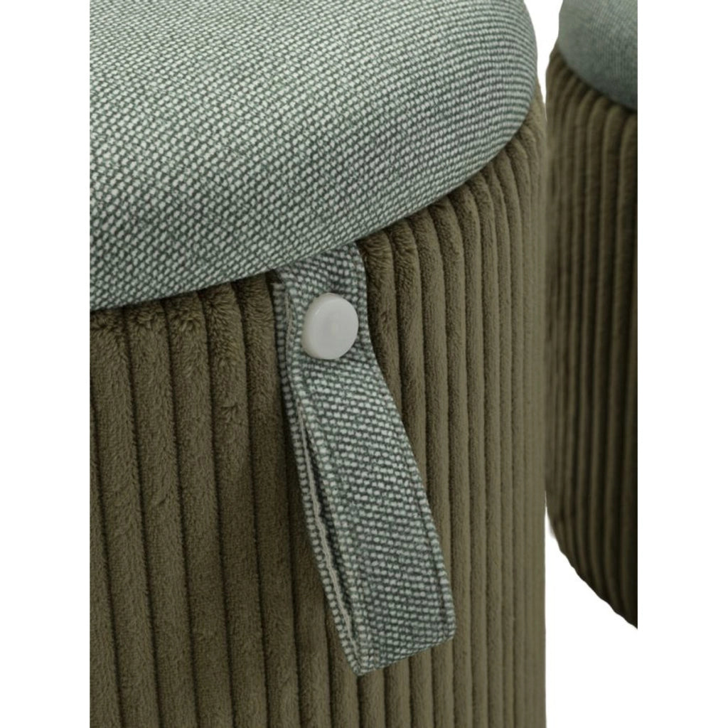 Pouf VKH719, Verde, MDF, 38x38x38 cm