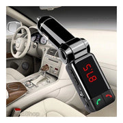 Trade Shop - Trasmettitore Bluetooth Vivavoce Con Display Fm Lettore Mp3 Usb Modulatore Auto -