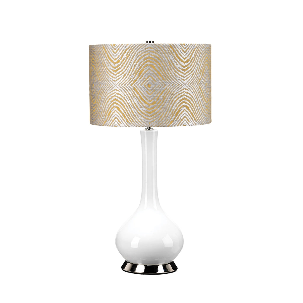 Lampada da tavolo ceramica gialla 69cm Milo E27 Elstead