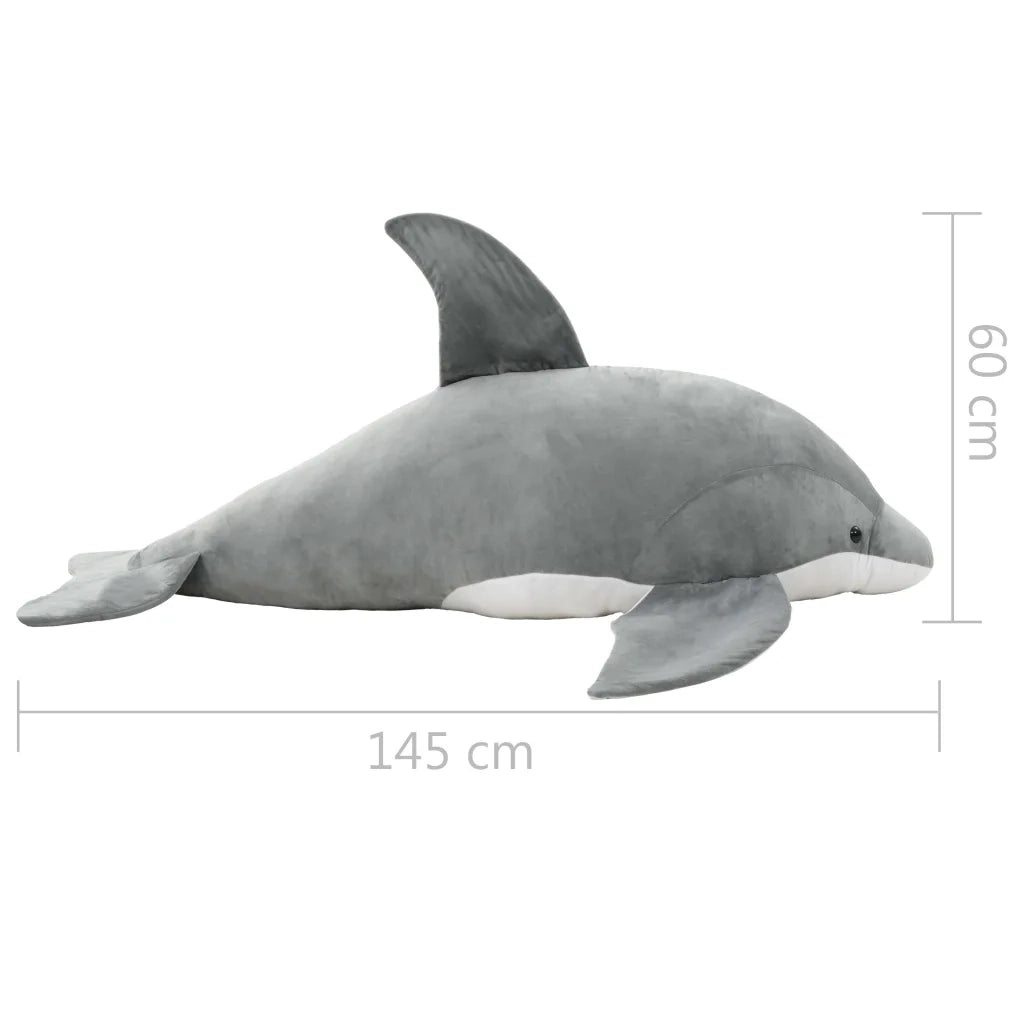Giocattolo di Peluche Delfino Grigio 80231