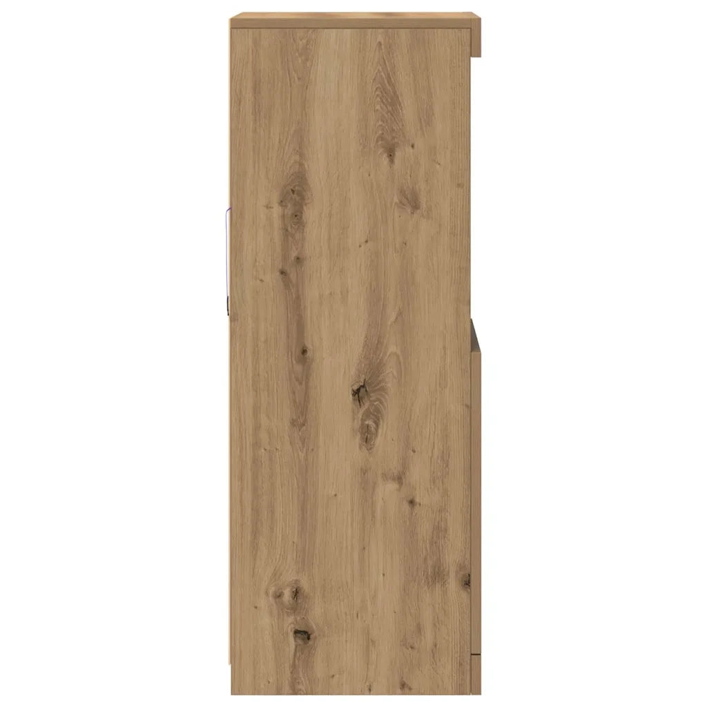 Madia LED Rovere artigianale 41 x 37 x 100 cm Legno multistrato 863040