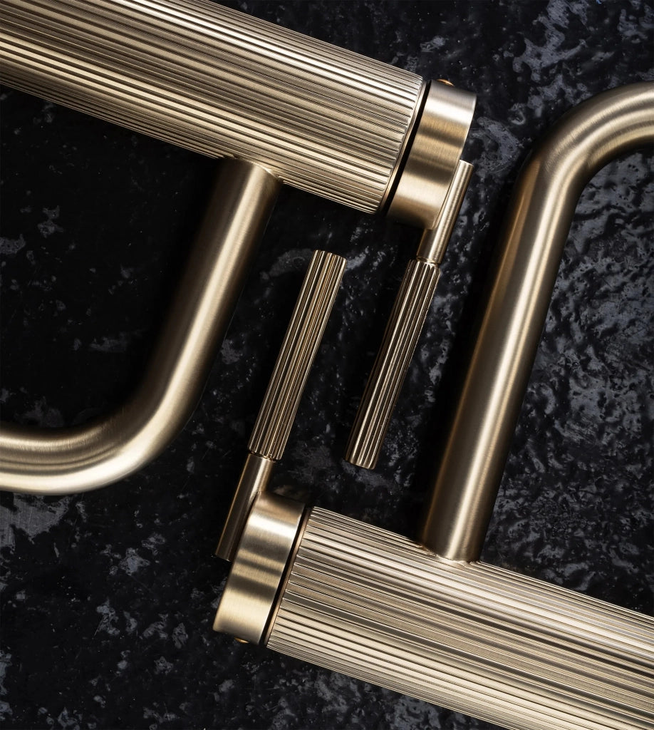 Rubinetto Da Lavabo Rea Argon Brush Gold High