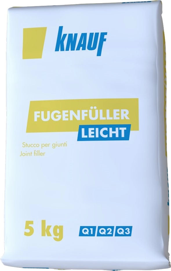 STUCCO IN POLVERE PER CARTONGESSO 'FUGENFUELLER LEICHT' 5 kg - KNAUF