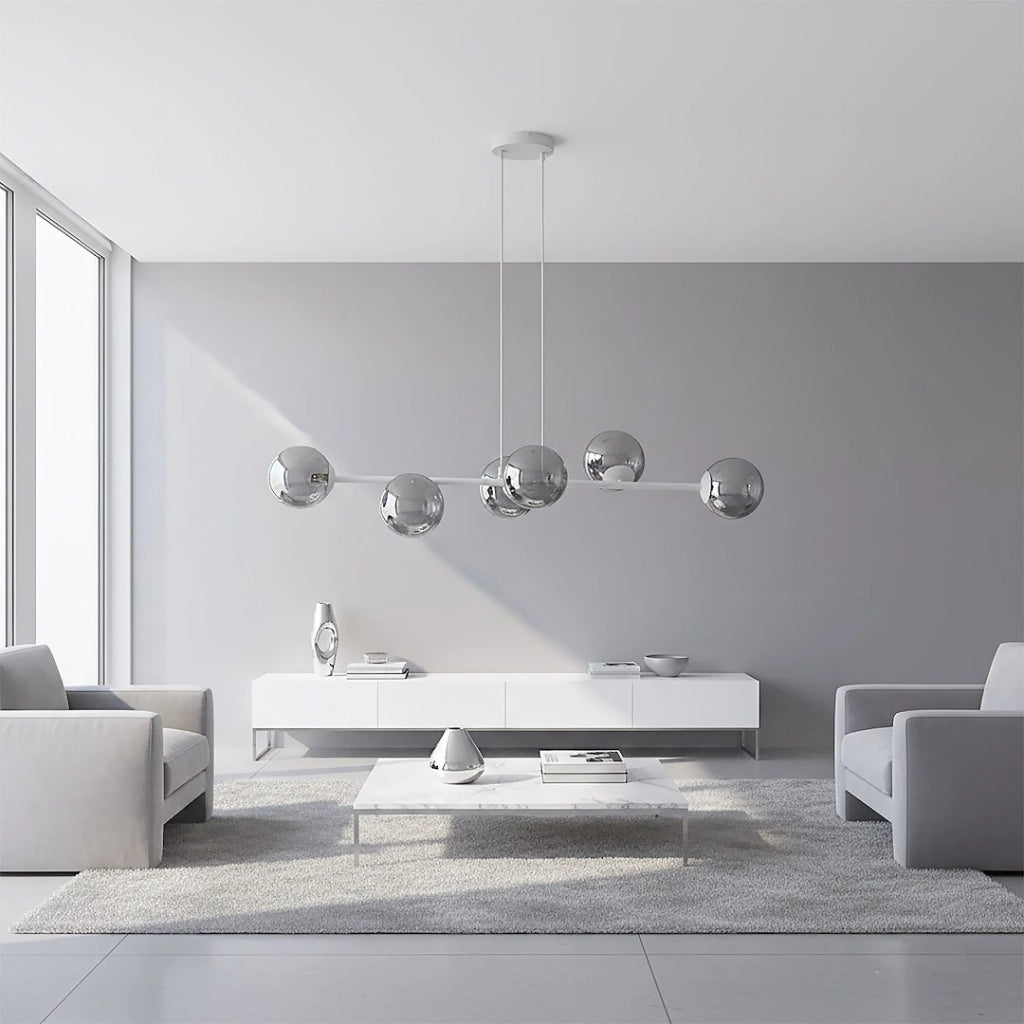 Lampada a sospensione MAGNUS 6xE14 grigio grafite Emibig
