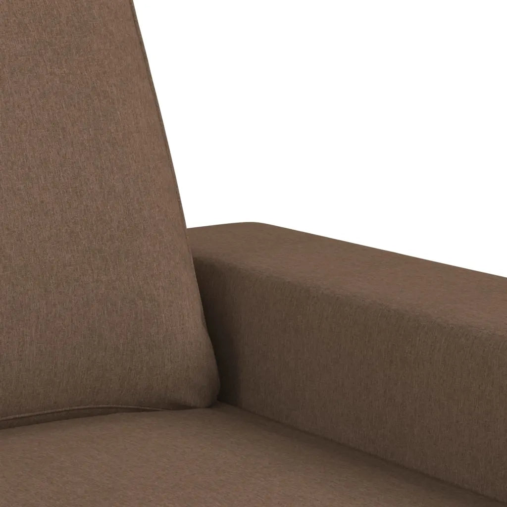Divano a 2 Posti-Sofa 2 Posti Marrone 140 cm in Tessuto 912006