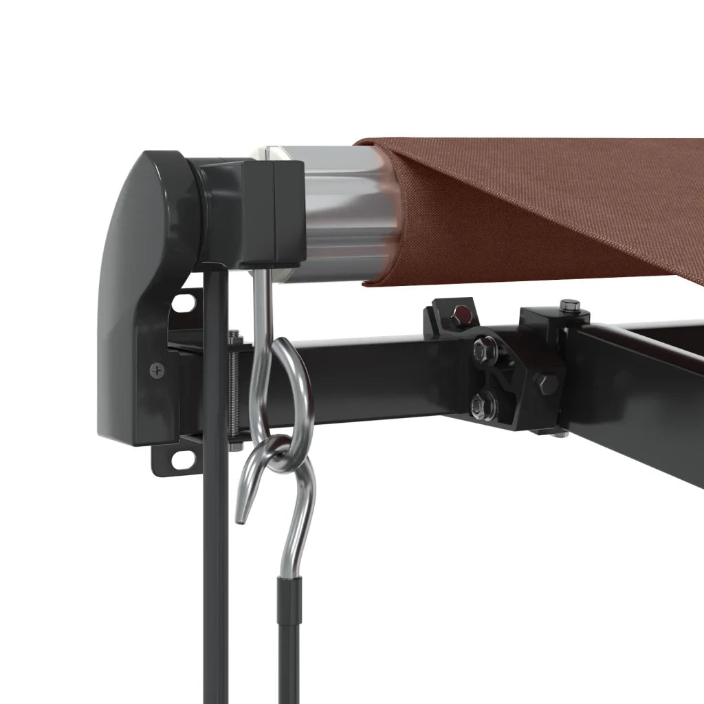 Tenda da Sole Retrattile Automatica con LED Marrone 350x250 cm 3310207