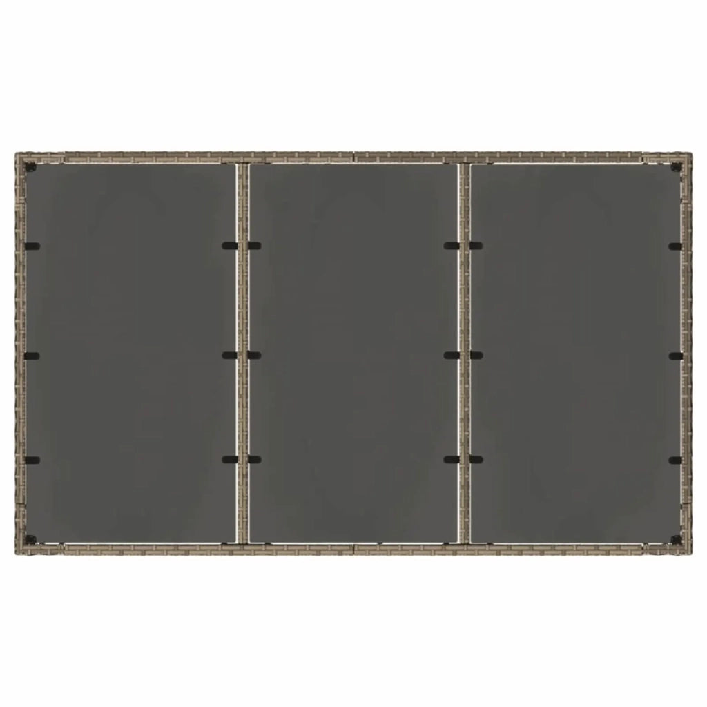 Set da pranzo per esterni 7 pz Grigio polyrattan 3448939
