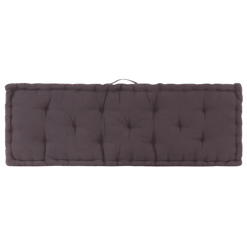Cuscini per Pallet e Pavimento 2 pz in Cotone Antracite 3053635