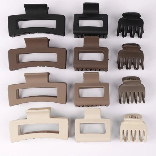 Set di spille per capelli con combinazione di clip e anelli, set da 10 pezzi