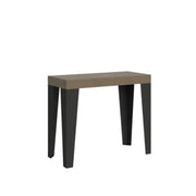 Consolle allungabile 90x40/196 cm Flame Small Premium tortora gambe antracite