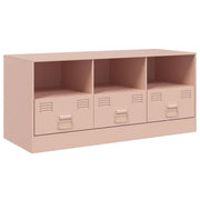 Mobile TV multimediale scaffale TV mobile TV sala da pranzo soggiorno camera da letto rosa 99 x 39 x 44 cm acciaio rosa 02_0028303