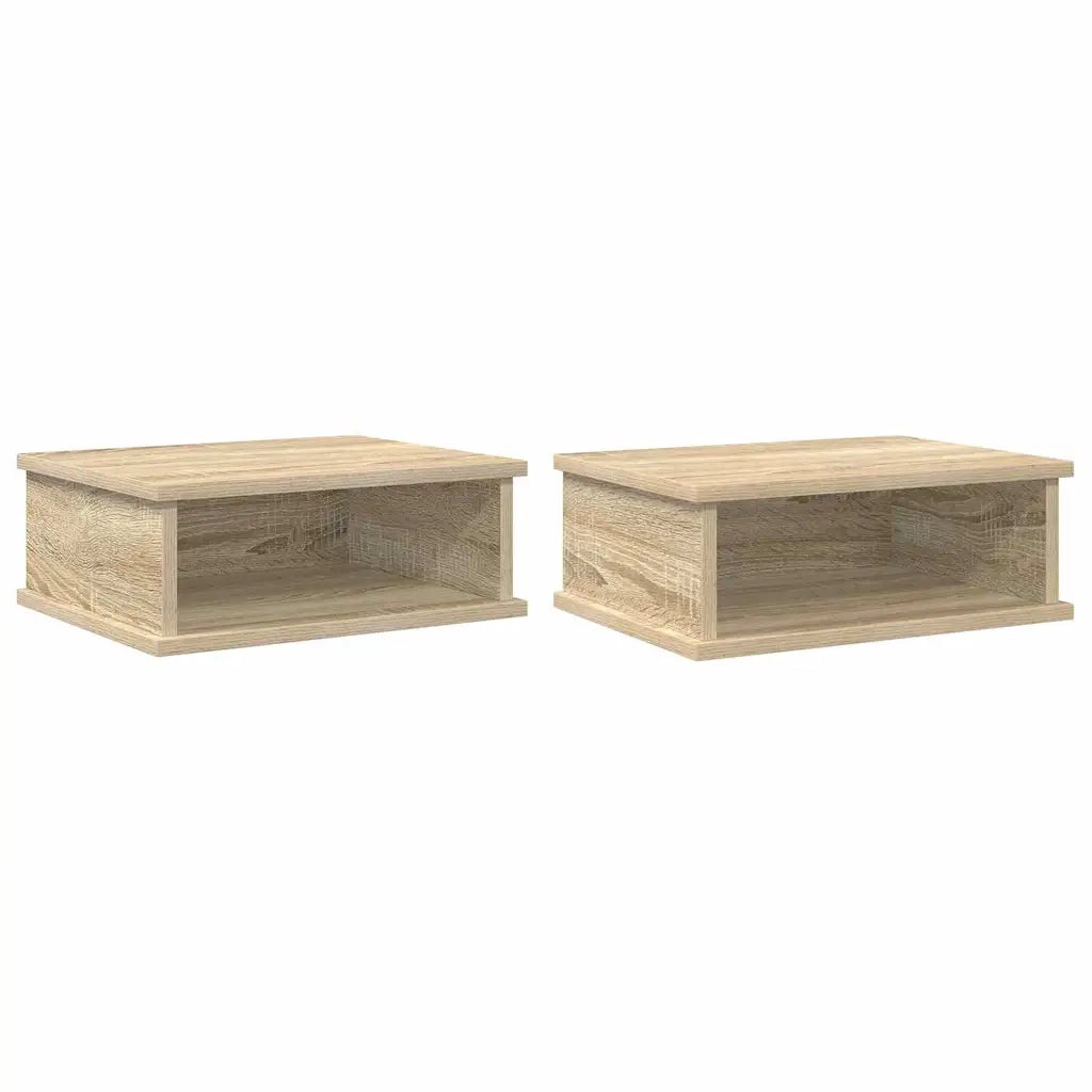 Set di 2 Comodini | Armadio da Notte | Mobiletto da notte Rovere Sonoma 40 x 31 x 15 cm Legno multistrato