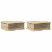 Set di 2 Comodini | Armadio da Notte | Mobiletto da notte Rovere Sonoma 40 x 31 x 15 cm Legno multistrato