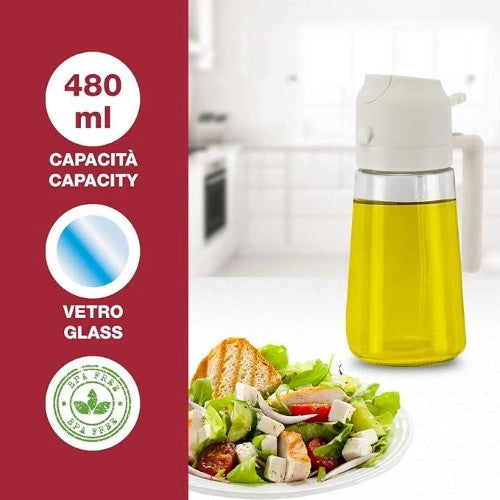 Spruzzino e Dosatore per condimenti 2 in 1
