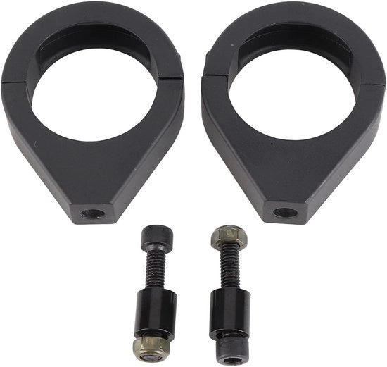 Vasta Aluminium - Klem per Vaso di Forchetta - Montaggio a Guida - Manubrio da Montaggio 41 mm - Adatto per Vasi di Forchetta - Leggero - Installazione Facile