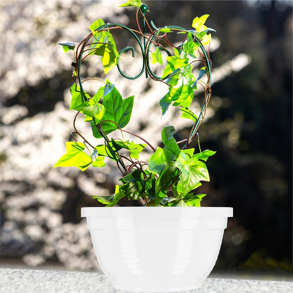 Vaso da fiori KADAX per cimitero, in plastica, per lapidi, con crisantemi, 22 cm.