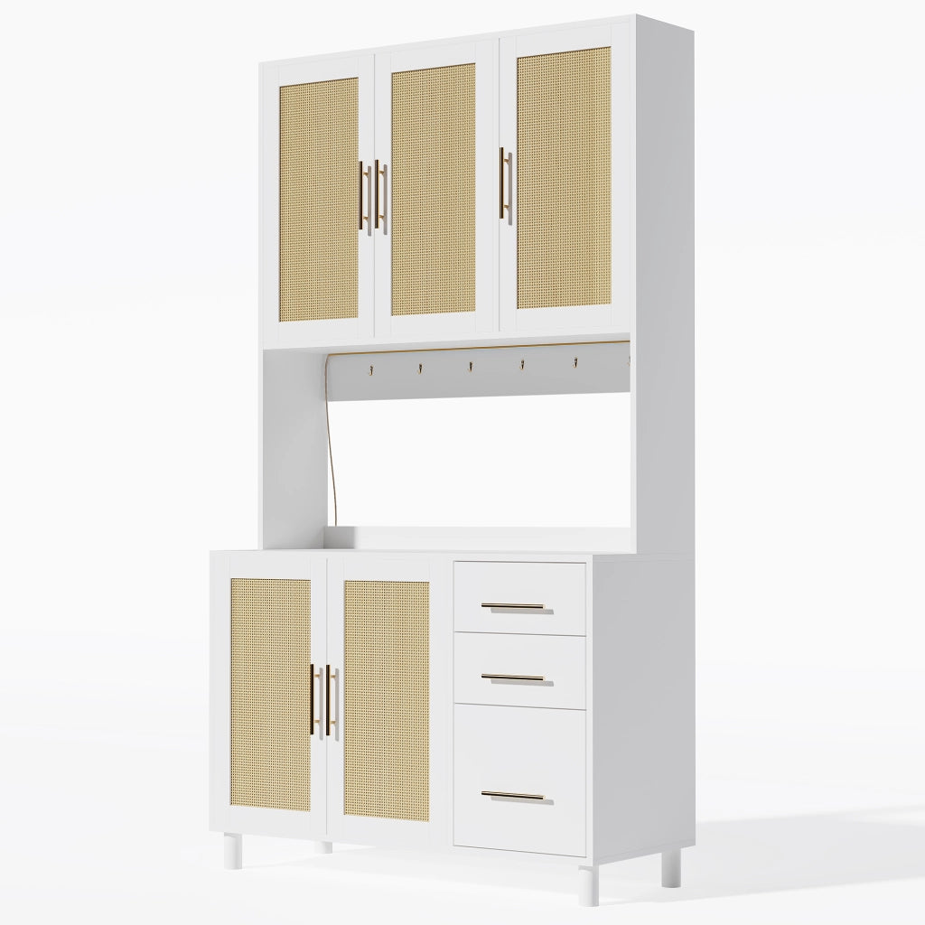 Credenza Buffet con LED, Cassetti e Ripiani ¨C MINIMAL ¨C Bianco/Nero/Grigio