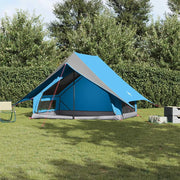 Tenda Familiare con tetto Blu e Grigio 256 x 256 x 185 cm 4100677