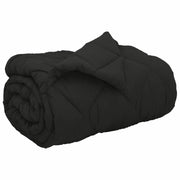 Piumone | Duvet Invernale Nero 135 x 220 cm Microfibra