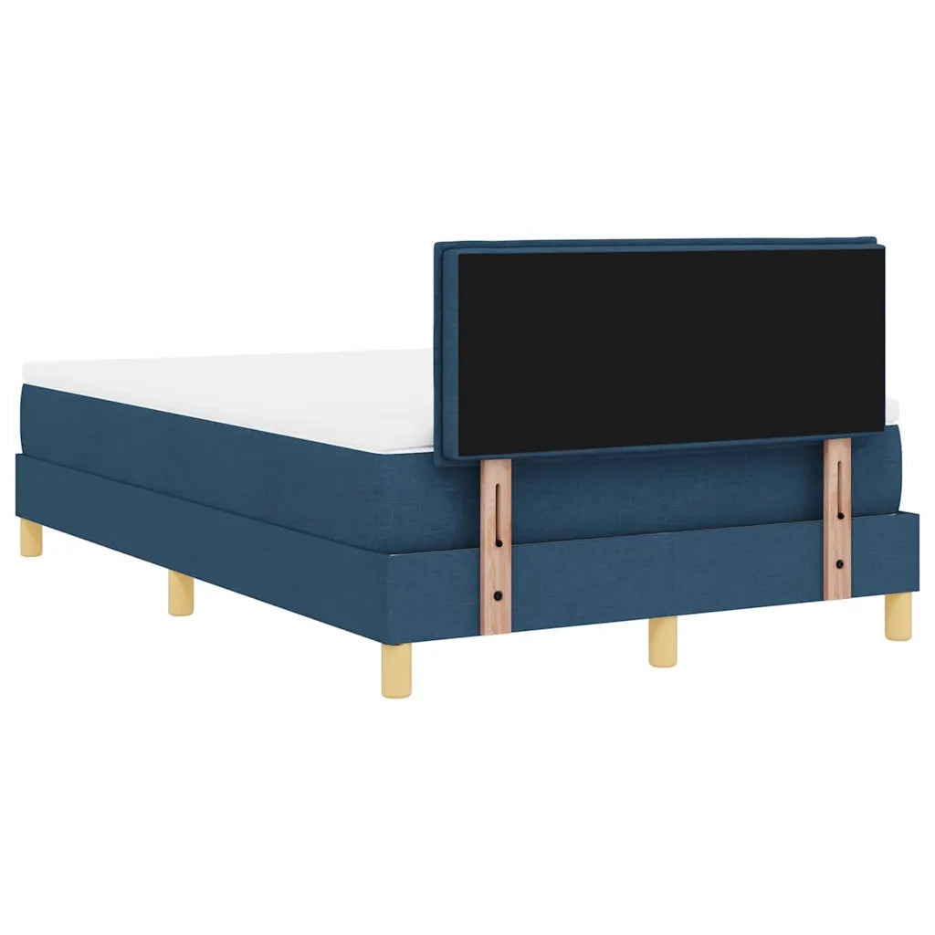 Letto a molle con cuscino con testiera Blu 120 x 200 cm Tessuto 3338838