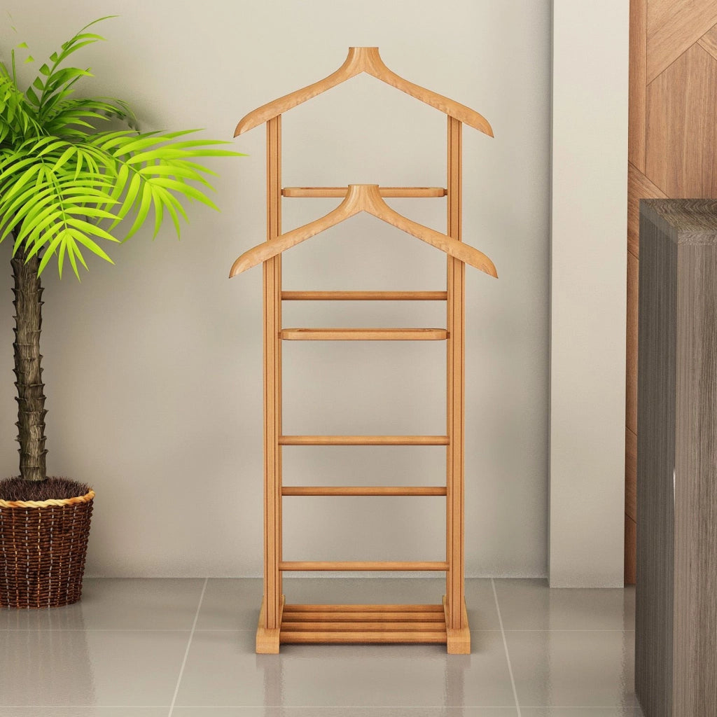 Appendiabiti in legno "Beta" - 33 x 46 x 120 cm - Beige