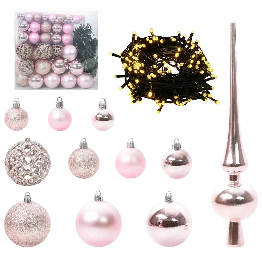 Albero di Natale artificiale con luci integrate Argento 210 cm 3397221