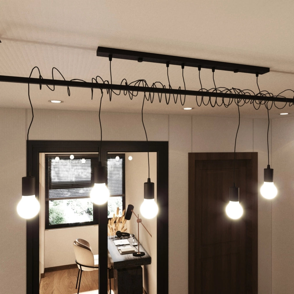 Lampadario SALAMANCA 4 nero