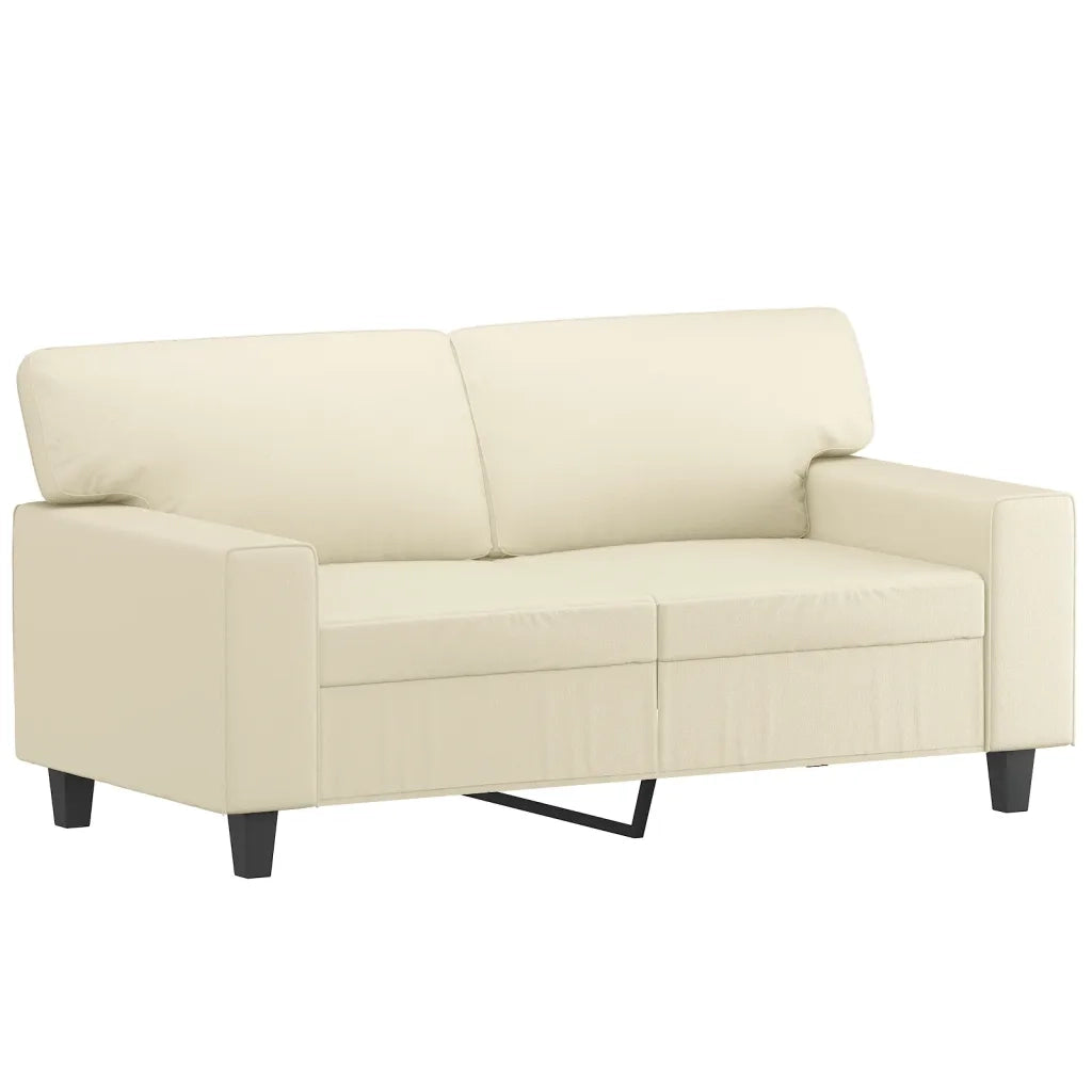 Set di Divani 3 pz con Cuscini Crema in Similpelle 3201930