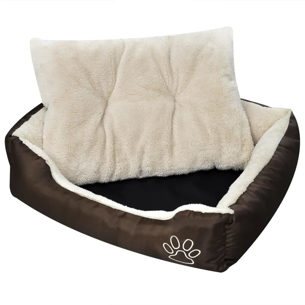 Lettino per Cani Marrone e Beige XXL 131366