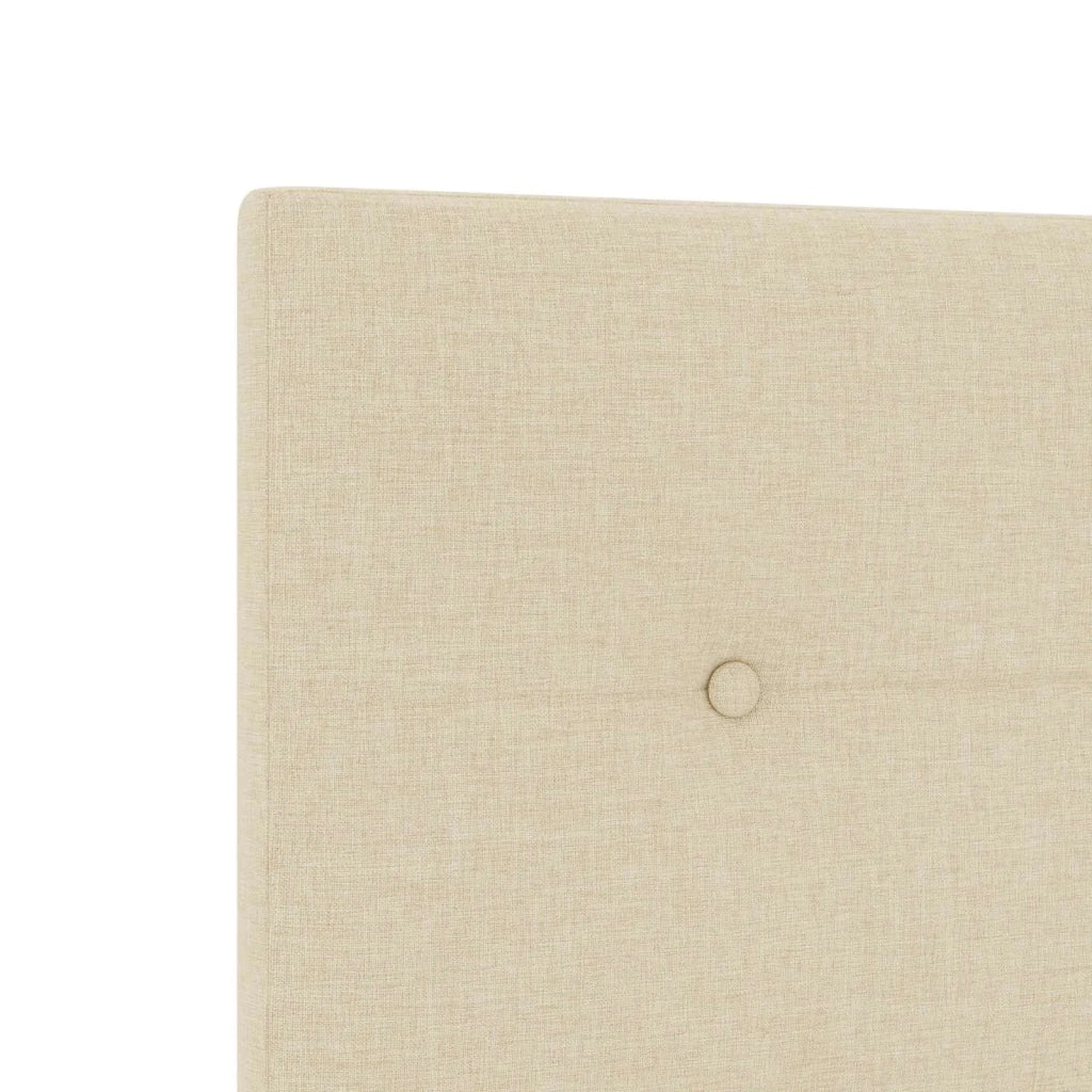 Letto box spring con materasso Crema 140 x 190 cm Tessuto 3453407