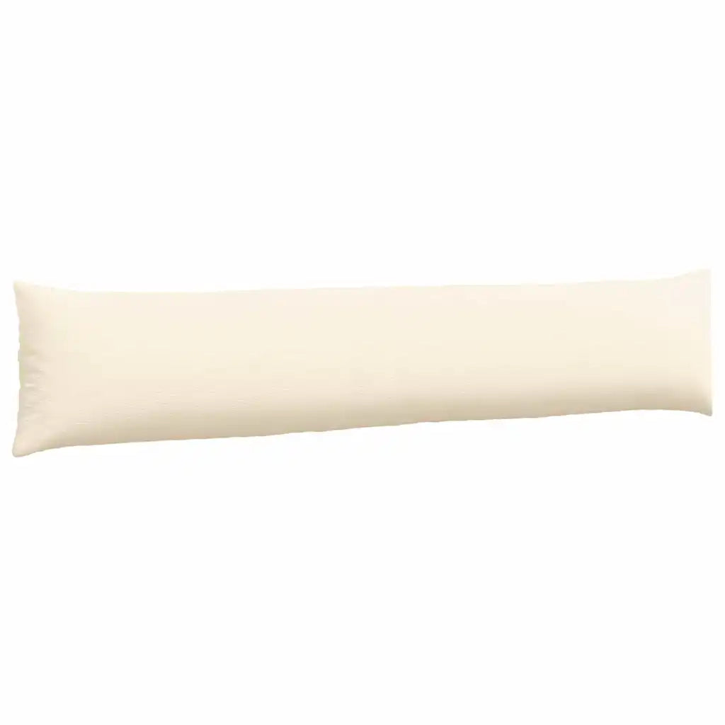 Cuscini da Divano 2 pz-Set di 2 Cuscini per Sofa Crema 200 x 40 cm Tessuto in Cords 192354