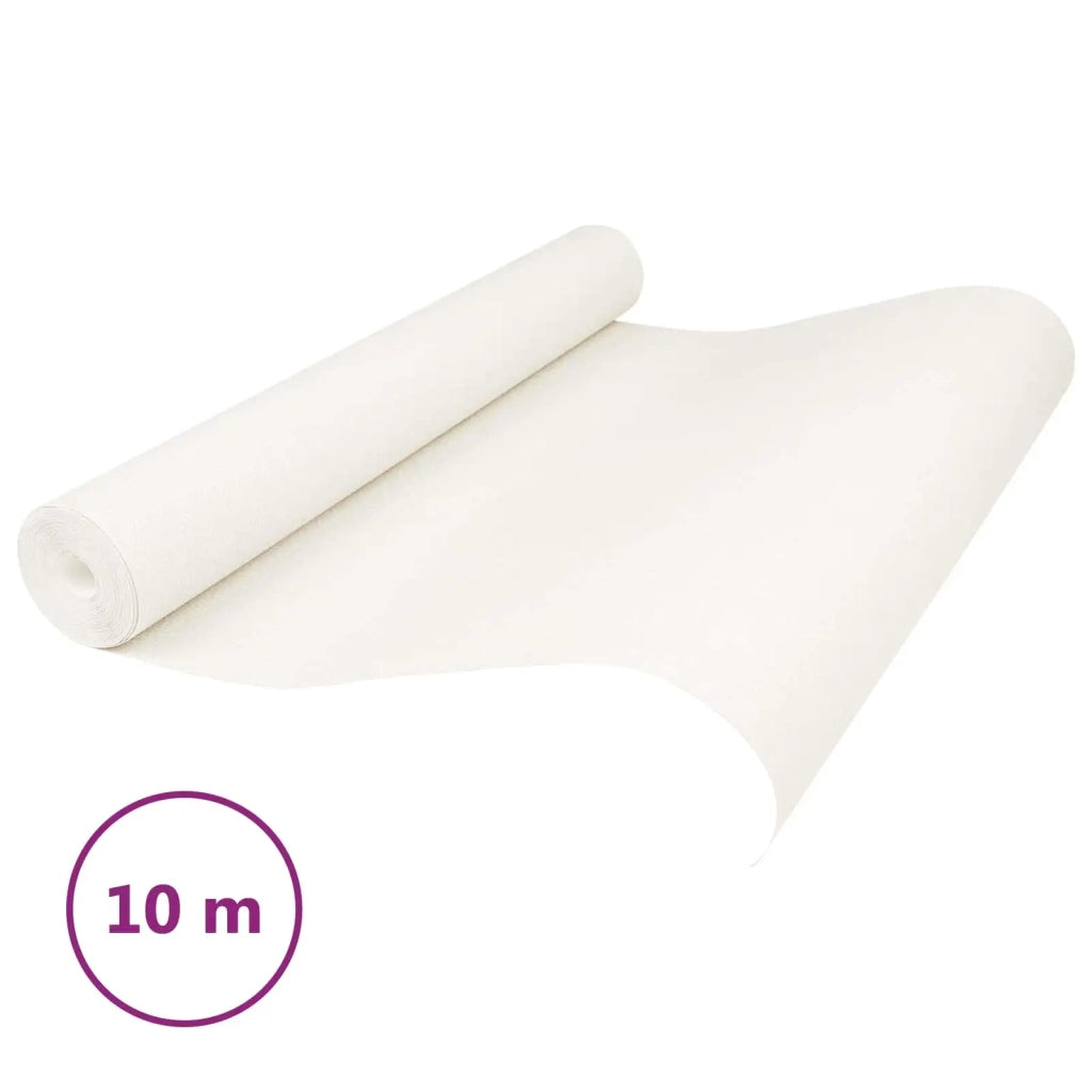 Carta da parati Solida 3D Rigato Bianco Crema 10 x 0,53 m 42046695