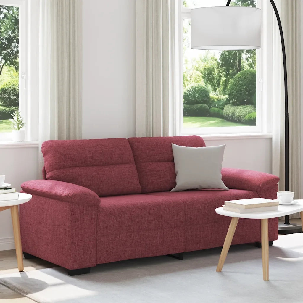 Divano a 2 Posti Rosso Vino 180x81x84 cm in Tessuto 4105310