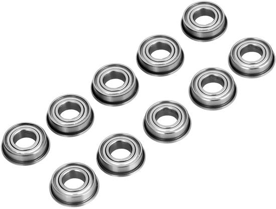 Flenslagers a Doppia Barriera - 10 Pezzi - Diametro Interno 8 mm - Diametro Esterno 16 mm - Diccia 5 mm - Materiale di Alta Qualità - Lame di Supporto
