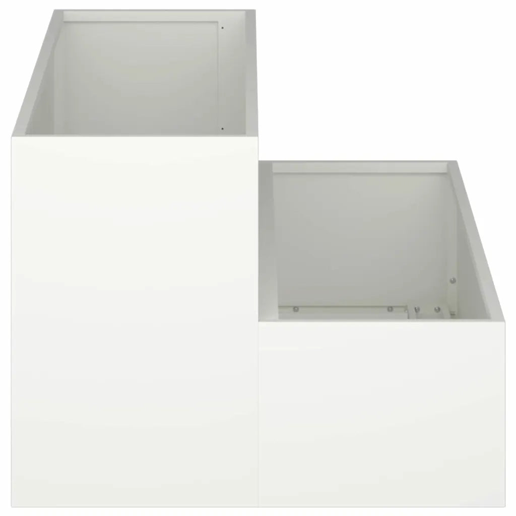 Vaso da giardino Bianco 100 x 60 x 45 cm 865870