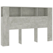 Testiera | Testata con Scomparti Grigio Cemento 160x18,5x104,5 cm